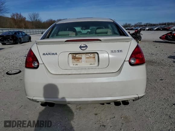 ✅ 2007 Nissan Maxima SE • VIN: 1N4BA41E87C839352 • Lot: 96908175. Listed on Copart with 215,684 mi. Free auction sales archive from the USA and detailed vehicle history report at DreamBid. Image 6.
