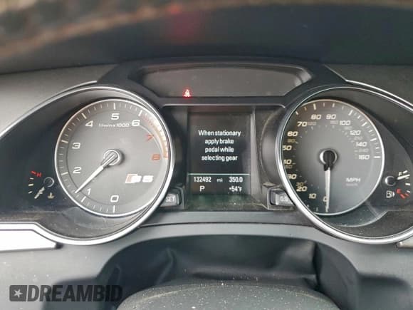 ✅ 2013 Audi S5 Prestige • VIN: WAUVGAFH4DN003056 • Lot: 91615205. Listed on Copart with 132,492 mi. Free auction sales archive from the USA and detailed vehicle history report at DreamBid. Image 9.