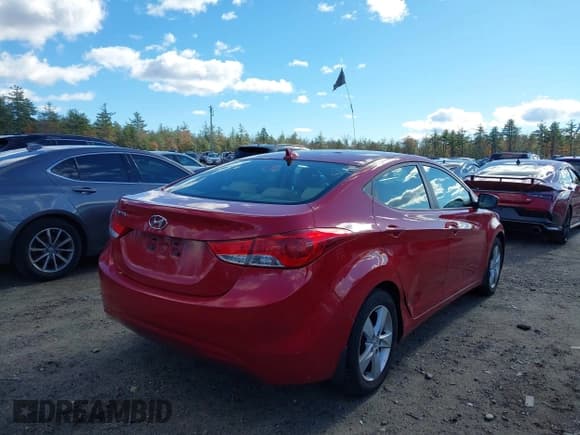 ✅ 2013 Hyundai Elantra GLS • VIN: KMHDH4AE0DU945875 • Lot: 43606698. Listed on IAAI with 52,211 mi. Free auction sales archive from the USA and detailed vehicle history report at DreamBid. Image 4.