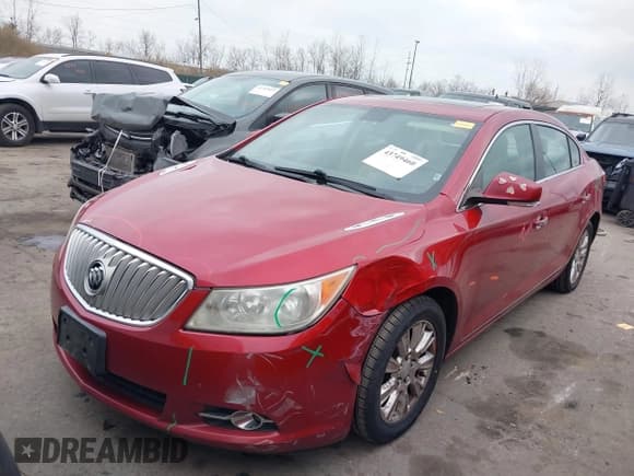 ✅ 2012 Buick LaCrosse Leather • VIN: 1G4GC5ER9CF277060 • Lot: 43749460. Listed on IAAI with 197,264 mi. Free auction sales archive from the USA and detailed vehicle history report at DreamBid. Image 2.
