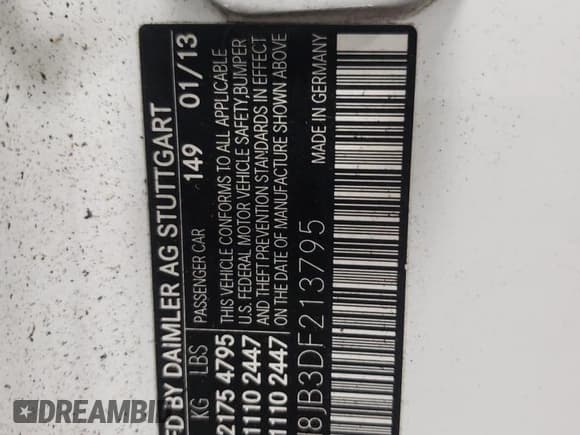 ✅ 2013 Mercedes-Benz E 350 • VIN: WDDKJ8JB3DF213795 • Lot: 60123805. Wystawiony na Copart z przebiegiem 88 885 mil. Bezpłatny archiwum sprzedaży aukcyjnych z USA i szczegółowy raport historii pojazdu na DreamBid. Zdjęcie 12.