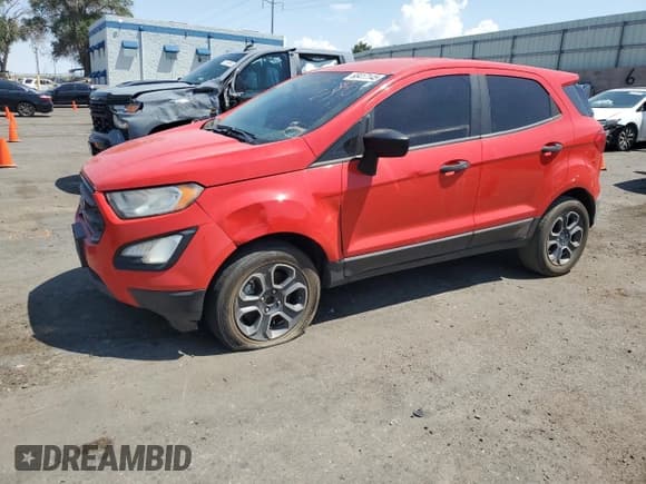 ✅ 2019 Ford EcoSport S • VIN: MAJ3S2FE4KC304395 • Лот: 68417145. Опубликован ранее на Copart с пробегом 199 148 миль. Бесплатный доступ к архиву аукционных продаж из США и подробный отчёт об истории автомобиля на DreamBid. Изображение 1.