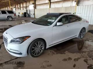 2015 Hyundai Genesis 5.0L with VIN KMHGN4JF0FU053644, listed as a Copart auction lot 86340965 with 103,711 mi miles and Clean title. Bid and sale history available at DreamBid. Image 1.