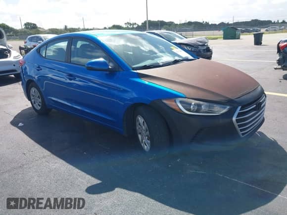 2017 Hyundai Elantra SE with VIN KMHD74LF1HU073799, listed as a IAAI auction lot 43372485 with 159,039 mi miles and . Bid and sale history available at DreamBid. Image 1.