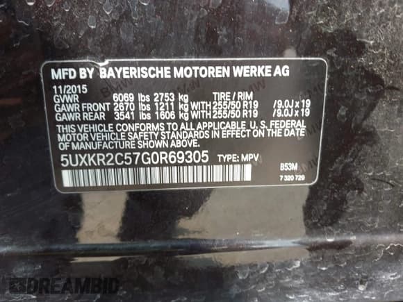 ✅ 2016 BMW X5 sDrive35i • VIN: 5UXKR2C57G0R69305 • Lot: 42926663. Listed on IAAI with 149,408 mi. Free auction sales archive from the USA and detailed vehicle history report at DreamBid. Image 9.