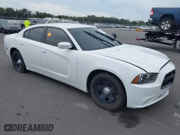 ✅ 2014 Dodge Charger Police • VIN: 2C3CDXAG5EH193629 • Lot: 43621911. Listed on IAAI with 117,446 mi. Free auction sales archive from the USA and detailed vehicle history report at DreamBid. Image 1.