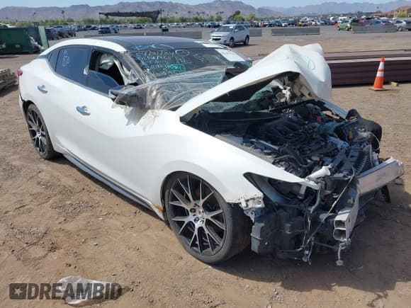 ✅ 2016 Nissan Maxima SV • VIN: 1N4AA6AP8GC379439 • Lot: 42183728. Listed on IAAI with 107,857 mi. Free auction sales archive from the USA and detailed vehicle history report at DreamBid. Image 1.