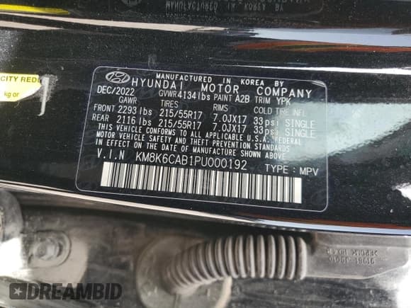 ✅ 2023 Hyundai Kona SEL • VIN: KM8K6CAB1PU000192 • Лот: 65496034. Опубликован ранее на Copart с пробегом 23 165 миль. Бесплатный доступ к архиву аукционных продаж из США и подробный отчёт об истории автомобиля на DreamBid. Изображение 15.