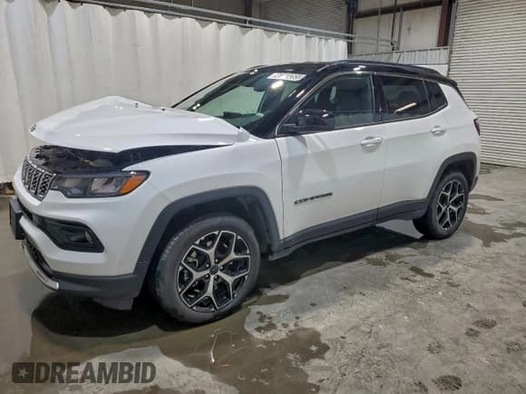 ✅ 2025 Jeep Compass Limited • VIN: 3C4NJDCN7ST614454 • Lot: 96160265. Listed on Copart with 6,993 mi. Free auction sales archive from the USA and detailed vehicle history report at DreamBid. Image 1.