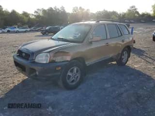 2003 Hyundai Santa Fe GLS with VIN KM8SC73D33U350366, listed as a Copart auction lot 71444305 with 161,116 mi miles and Salvage title. Bid and sale history available at DreamBid. Image 1.