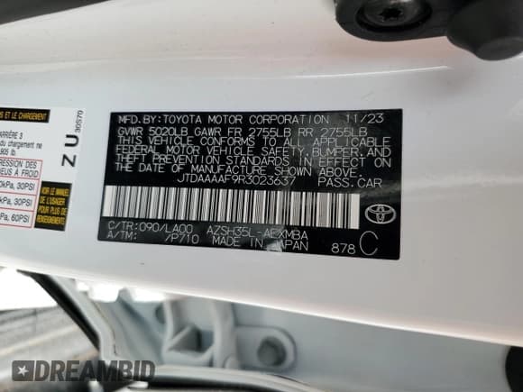 ✅ 2024 Toyota Crown XLE • VIN: JTDAAAAF9R3023637 • Лот: 69849914. Опубликован ранее на Copart с пробегом 11 895 миль. Бесплатный доступ к архиву аукционных продаж из США и подробный отчёт об истории автомобиля на DreamBid. Изображение 13.