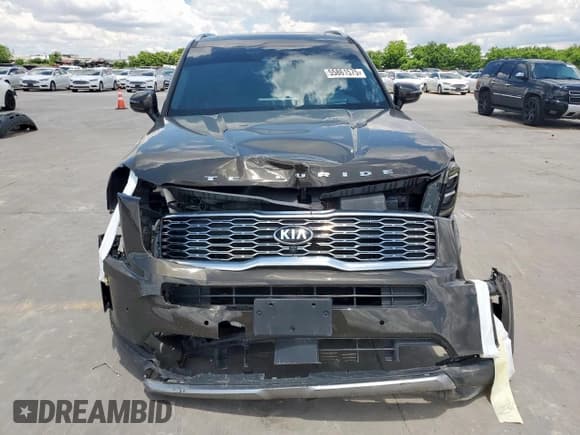 ✅ 2020 Kia Telluride SX • VIN: 5XYP5DHC1LG038521 • Лот: 55861575. Опубликован ранее на Copart с пробегом 56 694 миль. Бесплатный доступ к архиву аукционных продаж из США и подробный отчёт об истории автомобиля на DreamBid. Изображение 5.