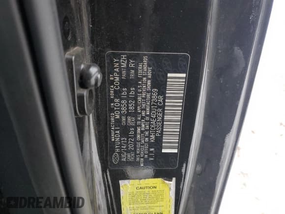 ✅ 2013 Hyundai Veloster Turbo • VIN: KMHTC6AE4DU173869 • Lot: 42144325. Wystawiony na Copart z przebiegiem Nie podano. Bezpłatny archiwum sprzedaży aukcyjnych z USA i szczegółowy raport historii pojazdu na DreamBid. Zdjęcie 14.