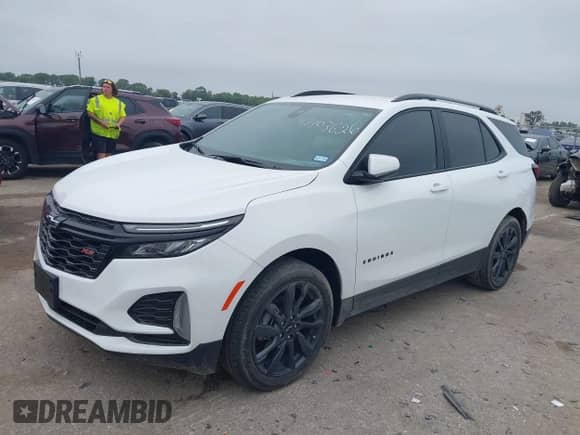 2024 Chevrolet Equinox RS with VIN 3GNAXMEG5RS112223, listed as a IAAI auction lot 43103626 with 26,235 mi miles and . Bid and sale history available at DreamBid. Image 17.