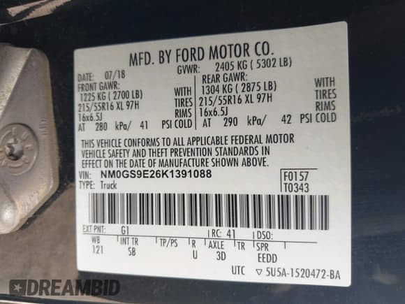 ✅ 2019 Ford Transit Connect XL • VIN: NM0GS9E26K1391088 • Лот: 42396388. Опубликован ранее на IAAI с пробегом 20 897 миль. Бесплатный доступ к архиву аукционных продаж из США и подробный отчёт об истории автомобиля на DreamBid. Изображение 9.