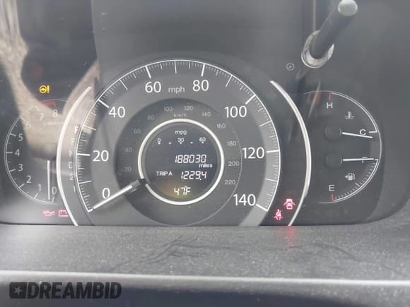 ✅ 2012 Honda CR-V EX-L • VIN: 5J6RM4H77CL031540 • Lot: 43769709. Listed on IAAI with 188,030 mi. Free auction sales archive from the USA and detailed vehicle history report at DreamBid. Image 7.