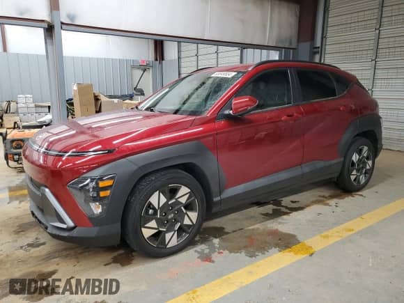 2024 Hyundai Kona SEL with VIN KM8HB3AB0RU059842, listed as a Copart auction lot 83049834 with 13,707 mi miles and Salvage title. Bid and sale history available at DreamBid. Image 1.