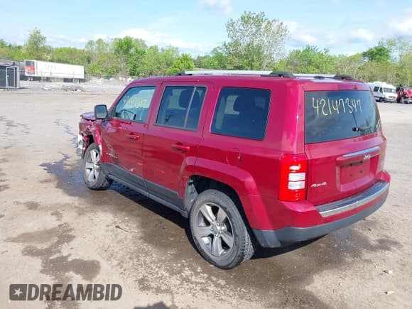 ✅ 2017 Jeep Patriot High Altitude • VIN: 1C4NJRFB0HD194968 • Lot: 42147347. Listed on IAAI with 59,968 mi. Free auction sales archive from the USA and detailed vehicle history report at DreamBid. Image 3.