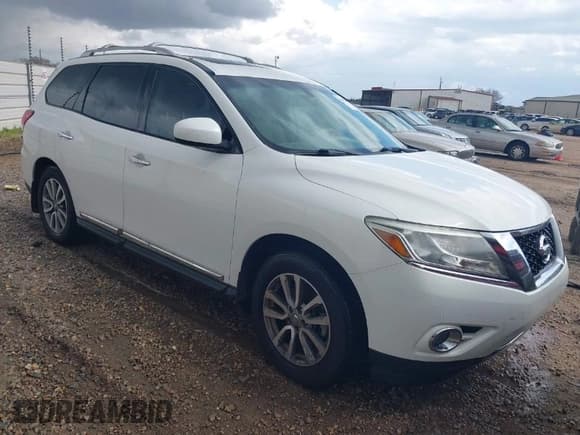 ✅ 2014 Nissan Pathfinder SV • VIN: 5N1AR2MN1EC633801 • Lot: 41759457. Listed on IAAI with 190,723 mi. Free auction sales archive from the USA and detailed vehicle history report at DreamBid. Image 1.