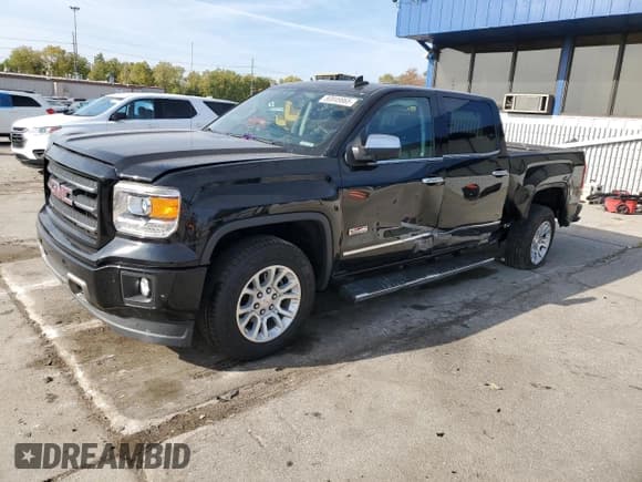 ✅ 2015 GMC Sierra 1500 SLT • VIN: 3GTU2VEC1FG499651 • Lot: 80849865. Listed on Copart with 114,818 mi. Free auction sales archive from the USA and detailed vehicle history report at DreamBid. Image 1.