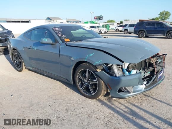 ✅ 2024 Ford Mustang EcoBoost • VIN: 1FA6P8TH4R5141018 • Lot: 42807550. Listed on IAAI with 3,565 mi. Free auction sales archive from the USA and detailed vehicle history report at DreamBid. Image 1.