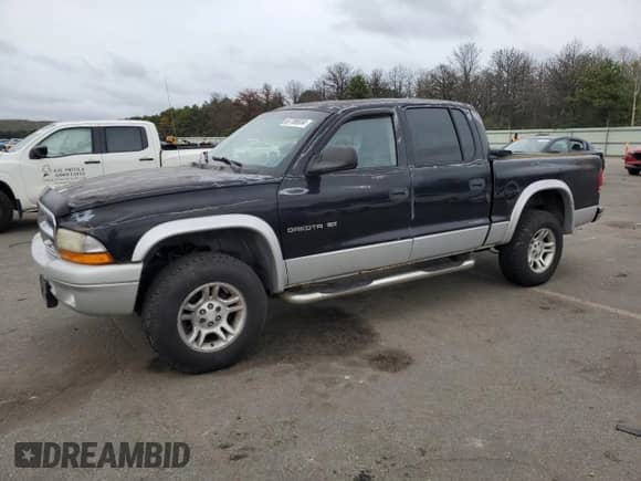 2002 Dodge Dakota SLT z VIN 1B7HG48N92S541898, wystawiony jako Copart lot #67786934 z przebiegiem 178 351 mil mil oraz Czysty tytuł • Clean title. Historia ofert i sprzedaży dostępna na DreamBid. Obrazek 1.