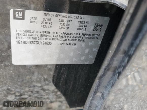 ✅ 2016 Chevrolet Volt Premier • VIN: 1G1RD6S57GU124835 • Lot: 37907264. Wystawiony na Copart z przebiegiem 5 736 mil. Bezpłatny archiwum sprzedaży aukcyjnych z USA i szczegółowy raport historii pojazdu na DreamBid. Zdjęcie 13.