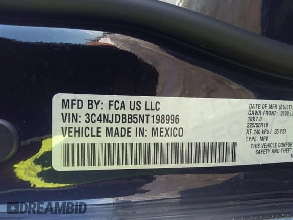 ✅ 2022 Jeep Compass Latitude • VIN: 3C4NJDBB5NT198996 • Лот: 41612511. Опубликован ранее на IAAI с пробегом 13 986 миль. Бесплатный доступ к архиву аукционных продаж из США и подробный отчёт об истории автомобиля на DreamBid. Изображение 9.