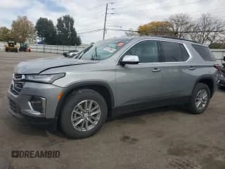 ✅ 2023 Chevrolet Traverse LT Cloth • VIN: 1GNERGKW7PJ138152 • Lot: 82720665. Wystawiony na Copart z przebiegiem 30 523 mil. Bezpłatny archiwum sprzedaży aukcyjnych z USA i szczegółowy raport historii pojazdu na DreamBid. Zdjęcie 1.