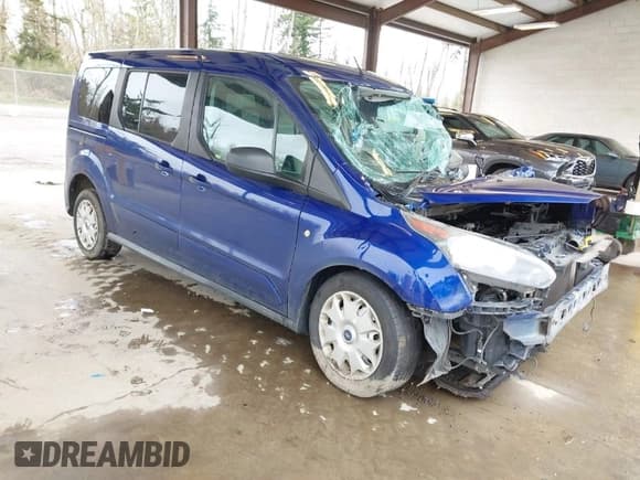 ✅ 2014 Ford Transit Connect XLT • VIN: NM0GE9F7XE1155954 • Lot: 41943930. Listed on IAAI with 207,528 mi. Free auction sales archive from the USA and detailed vehicle history report at DreamBid. Image 1.