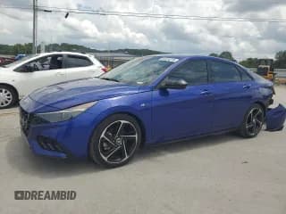 ✅ 2022 Hyundai Elantra N Line • VIN: KMHLR4AF8NU356186 • Lot: 64324275. Listed on Copart with 53,111 mi. Free auction sales archive from the USA and detailed vehicle history report at DreamBid. Image 1.