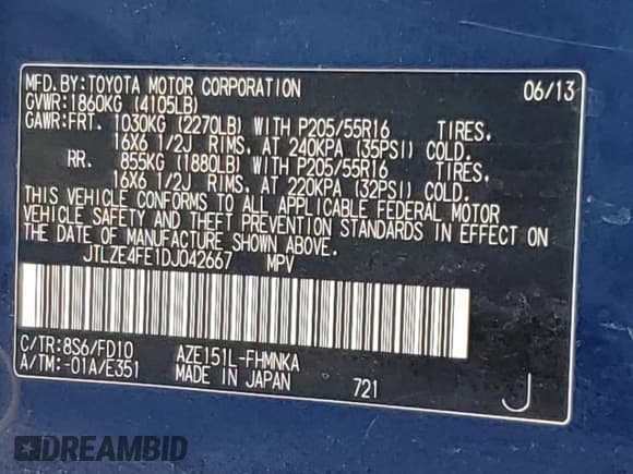 ✅ 2013 Scion xB • VIN: JTLZE4FE1DJ042667 • Lot: 90332905. Wystawiony na Copart z przebiegiem 134 357 mil. Bezpłatny archiwum sprzedaży aukcyjnych z USA i szczegółowy raport historii pojazdu na DreamBid. Zdjęcie 12.