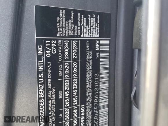 ✅ 2011 Mercedes-Benz R 350 • VIN: 4JGCB6FE7BA131013 • Lot: 46609865. Wystawiony na Copart z przebiegiem 179 579 mil. Bezpłatny archiwum sprzedaży aukcyjnych z USA i szczegółowy raport historii pojazdu na DreamBid. Zdjęcie 13.