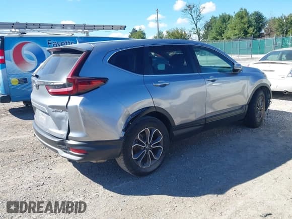 ✅ 2020 Honda CR-V EX-L • VIN: 2HKRW2H80LH681747 • Lot: 43434889. Listed on IAAI with 82,370 mi. Free auction sales archive from the USA and detailed vehicle history report at DreamBid. Image 4.