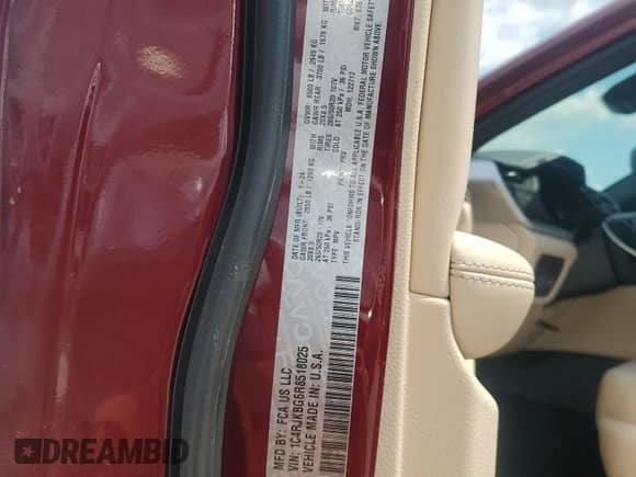 2024 Jeep Grand Cherokee Limited with VIN 1C4RJKBG6R8518025, listed as a Copart auction lot 63342875 with 14,767 mi miles and Non repairable. Bid and sale history available at DreamBid. Image 13.