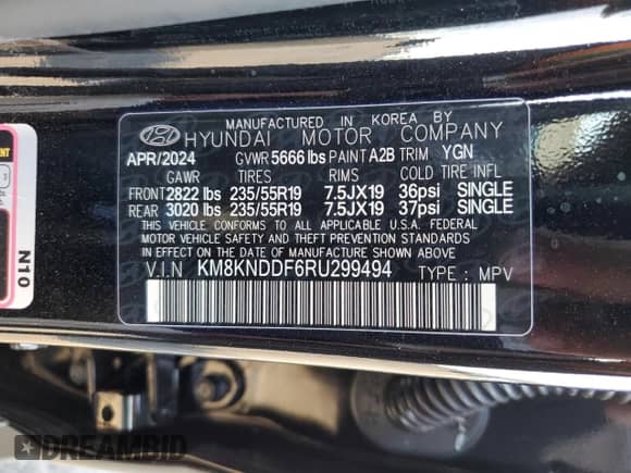 2024 Hyundai Ioniq 5 SEL z VIN KM8KNDDF6RU299494, wystawiony jako Copart lot #77461554 z przebiegiem 123 mil mil oraz Szkoda całkowita • Salvage title. Historia ofert i sprzedaży dostępna na DreamBid. Obrazek 13.