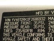 ✅ 2015 Volvo XC60 T5 • VIN: YV4612RK0F2686932 • Lot: 43502739. Listed on IAAI with 190,197 mi. Free auction sales archive from the USA and detailed vehicle history report at DreamBid. Image 9.