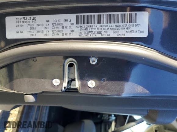 ✅ 2018 Ram 1500 Express • VIN: 1C6RR7FT7JS135383 • Лот: 91991185. Опубликован ранее на Copart с пробегом 73 855 миль. Бесплатный доступ к архиву аукционных продаж из США и подробный отчёт об истории автомобиля на DreamBid. Изображение 12.