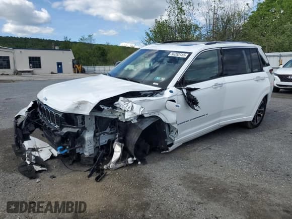 ✅ 2023 Jeep Grand Cherokee Overland • VIN: 1C4RJYD69P8788922 • Лот: 56283115. Опубликован ранее на Copart с пробегом 38 161 миль. Бесплатный доступ к архиву аукционных продаж из США и подробный отчёт об истории автомобиля на DreamBid. Изображение 1.