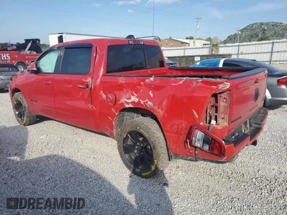 ✅ 2020 Ram 1500 Big Horn • VIN: 1C6SRFFTXLN184283 • Lot: 84737135. Listed on Copart with Not provided. Free auction sales archive from the USA and detailed vehicle history report at DreamBid. Image 2.