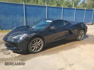 2025 Chevrolet Corvette 1LT with VIN 1G1YA2D43S5105705, listed as a Copart auction lot 70717175 with 5,659 mi miles and Salvage title. Bid and sale history available at DreamBid. Image 1.