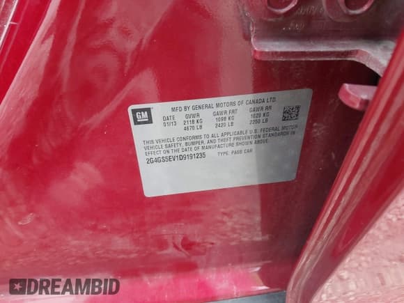 ✅ 2013 Buick Regal Turbo Premium 1 • VIN: 2G4GS5EV1D9191235 • Lot: 43646699. Wystawiony na IAAI z przebiegiem 148 254 mil. Bezpłatny archiwum sprzedaży aukcyjnych z USA i szczegółowy raport historii pojazdu na DreamBid. Zdjęcie 9.