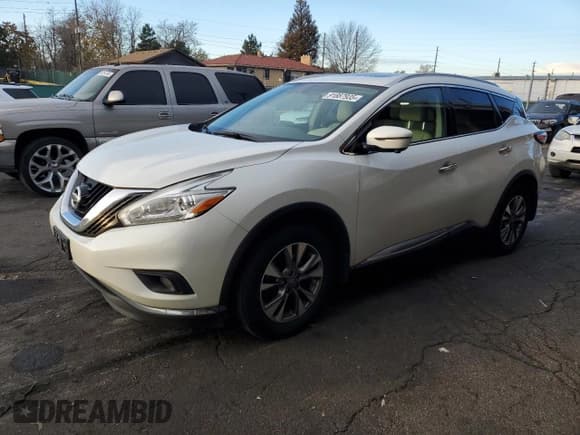 ✅ 2016 Nissan Murano SL • VIN: 5N1AZ2MH1GN129170 • Lot: 91887935. Wystawiony na Copart z przebiegiem 117 551 mil. Bezpłatny archiwum sprzedaży aukcyjnych z USA i szczegółowy raport historii pojazdu na DreamBid. Zdjęcie 1.