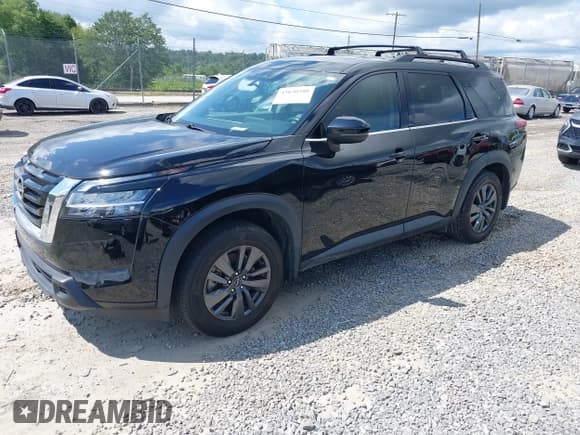 ✅ 2022 Nissan Pathfinder SV • VIN: 5N1DR3BB1NC239632 • Lot: 43030308. Listed on IAAI with 21,638 mi. Free auction sales archive from the USA and detailed vehicle history report at DreamBid. Image 2.