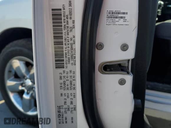 2015 Ram 1500 Big Horn with VIN 1C6RR6GT4FS604493, listed as a Copart auction lot 71564135 with 113,766 mi miles and Salvage title. Bid and sale history available at DreamBid. Image 12.