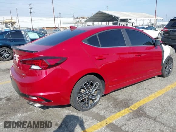 ✅ 2019 Hyundai Elantra Sport • VIN: KMHD04LB1KU860759 • Lot: 43603334. Listed on IAAI with Not provided. Free auction sales archive from the USA and detailed vehicle history report at DreamBid. Image 4.
