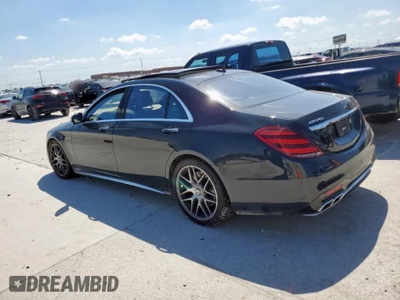 ✅ 2018 Mercedes-Benz S 63 AMG • VIN: WDDUG8JB2JA401661 • Lot: 53571305. Listed on Copart with Not provided. Free auction sales archive from the USA and detailed vehicle history report at DreamBid. Image 2.