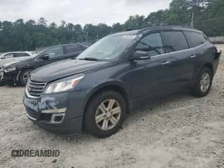 2014 Chevrolet Traverse LT z VIN 1GNKRHKD2EJ312603, wystawiony jako Copart lot #59562055 z przebiegiem 188 595 mil mil oraz Nie do naprawy • Non repairable. Historia ofert i sprzedaży dostępna na DreamBid. Obrazek 1.
