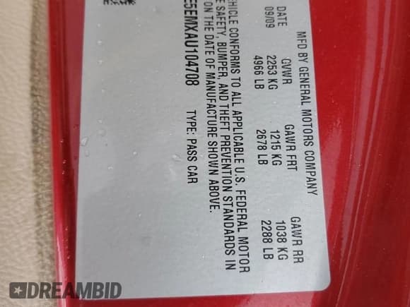 ✅ 2010 Buick Lucerne CXL-3 • VIN: 1G4HE5EMXAU104708 • Lot: 86598124. Wystawiony na Copart z przebiegiem 142 234 mil. Bezpłatny archiwum sprzedaży aukcyjnych z USA i szczegółowy raport historii pojazdu na DreamBid. Zdjęcie 14.