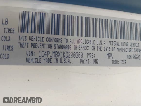 ✅ 2019 Jeep Cherokee Trailhawk • VIN: 1C4PJMBX1KD200300 • Lot: 41781465. Listed on IAAI with Not provided. Free auction sales archive from the USA and detailed vehicle history report at DreamBid. Image 9.